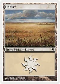Plains (Spanish) - "Llanura" (J12) - Magic Encyclopedia 2005 (Salvat/Hachette) - Magic: The Gathering card