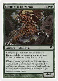 Bramble Elemental (Spanish) - "Elemental de zarzas" - Magic Encyclopedia 2005 (Salvat/Hachette) - Magic: The Gathering card
