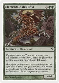 Bramble Elemental (Italian) - "Elementale dei Rovi" - Magic Encyclopedia 2005 (Salvat/Hachette) - Magic: The Gathering card