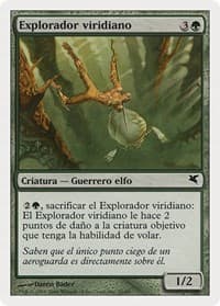 Viridian Scout (Spanish) - "Explorador viridiano" - Magic Encyclopedia 2005 (Salvat/Hachette) - Magic: The Gathering card