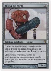 Beast of Burden (Spanish) - "Bestia de carga" - Magic Encyclopedia 2005 (Salvat/Hachette) - Magic: The Gathering card