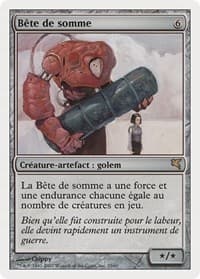 Beast of Burden (French) - "Bete de somme" - Magic Encyclopedia 2005 (Salvat/Hachette) - Magic: The Gathering card