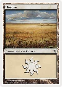 Plains (Spanish) - "Llanura" (C33) - Magic Encyclopedia 2005 (Salvat/Hachette) - Magic: The Gathering card