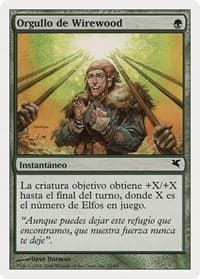 Wirewood Pride (Spanish) - "Orgullo de Wirewood" (B55) - Magic Encyclopedia 2005 (Salvat/Hachette) - Magic: The Gathering card