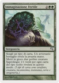Fertile Imagination (Italian) - "Immaginazione Fertile" (J2) - Magic Encyclopedia 2005 (Salvat/Hachette) - Magic: The Gathering card