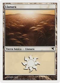 Plains (Spanish) - "Llanura" (C34) - Magic Encyclopedia 2005 (Salvat/Hachette) - Magic: The Gathering card