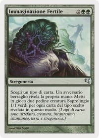 Fertile Imagination (Italian) - "Immaginazione Fertile" (J38) - Magic Encyclopedia 2005 (Salvat/Hachette) - Magic: The Gathering card