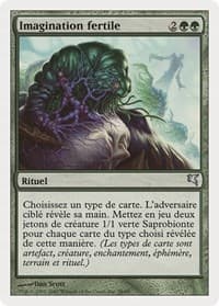 Fertile Imagination (French) - "Imagination fertile" (J38) - Magic Encyclopedia 2005 (Salvat/Hachette) - Magic: The Gathering card