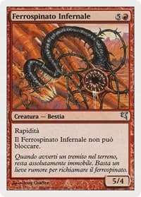 Iron-Barb Hellion (Italian) - "Ferrospinato Infernal" (K4) - Magic Encyclopedia 2005 (Salvat/Hachette) - Magic: The Gathering card