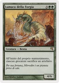 Molder Slug (Italian) - "Lumaca della Forgia" - Magic Encyclopedia 2005 (Salvat/Hachette) - Magic: The Gathering card