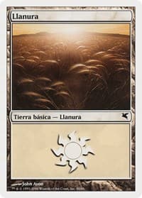Plains (Spanish) - "Llanura" (C56) - Magic Encyclopedia 2005 (Salvat/Hachette) - Magic: The Gathering card