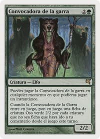 Caller of the Claw (Spanish) - "Convocadora de la garra" - Magic Encyclopedia 2005 (Salvat/Hachette) - Magic: The Gathering card