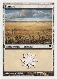 Plains (Spanish) - "Llanura" (G57) - Magic Encyclopedia 2005 (Salvat/Hachette) - Magic: The Gathering card