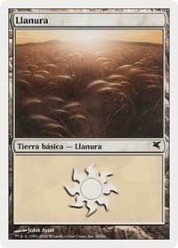 Plains (Spanish) - "Llanura" (G58) - Magic Encyclopedia 2005 (Salvat/Hachette) - Magic: The Gathering card