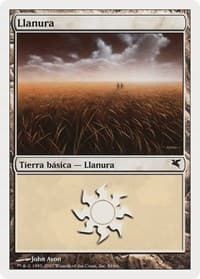 Plains (Spanish) - "Llanura" (J59) - Magic Encyclopedia 2005 (Salvat/Hachette) - Magic: The Gathering card