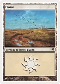 Plains (French) - "Plaine" (J48) - Magic Encyclopedia 2005 (Salvat/Hachette) - Magic: The Gathering card