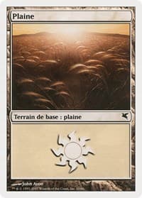 Plains (French) - "Plaine" (C10) - Magic Encyclopedia 2005 (Salvat/Hachette) - Magic: The Gathering card