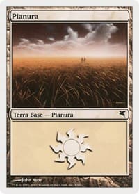 Plains (Italian) - "Pianura" (C8) - Magic Encyclopedia 2005 (Salvat/Hachette) - Magic: The Gathering card
