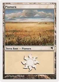 Plains (Italian) - "Pianura" (C9) - Magic Encyclopedia 2005 (Salvat/Hachette) - Magic: The Gathering card