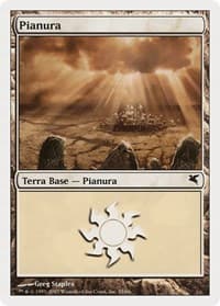 Plains (Italian) - "Pianura" (L35) - Magic Encyclopedia 2005 (Salvat/Hachette) - Magic: The Gathering card