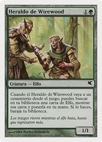 Wirewood Herald (Spanish) - "Heraldo de Wirewood" - Magic Encyclopedia 2005 (Salvat/Hachette) - Magic: The Gathering card