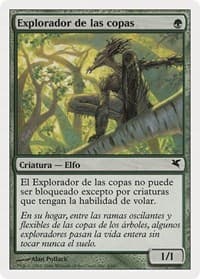 Treetop Scout (Spanish) - "Explorador de las copas" (B6) - Magic Encyclopedia 2005 (Salvat/Hachette) - Magic: The Gathering card
