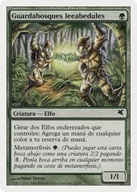 Birchlore Rangers (Spanish) - "Guardabosques leeabedules" (B53) - Magic Encyclopedia 2005 (Salvat/Hachette) - Magic: The Gathering card