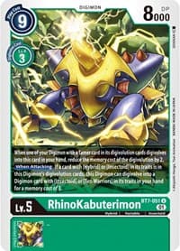 Rhinokabuterimon - Next Adventure - Digimon Card Game card