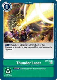 Thunder Laser - Next Adventure - Digimon Card Game card