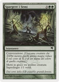 Scatter the Seeds (Italian) - "Spargere i Semi" - Magic Encyclopedia 2005 (Salvat/Hachette) - Magic: The Gathering card