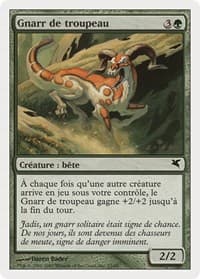 Herd Gnarr (French) - "Gnarr de troupeau" - Magic Encyclopedia 2005 (Salvat/Hachette) - Magic: The Gathering card
