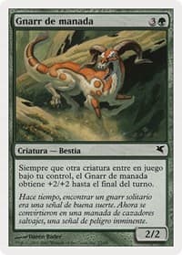 Herd Gnarr (Spanish) - "Gnarr de manada" - Magic Encyclopedia 2005 (Salvat/Hachette) - Magic: The Gathering card