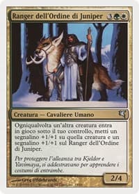 Juniper Order Ranger (Italian) - "Ranger dell'Ordine di Juniper" - Magic Encyclopedia 2005 (Salvat/Hachette) - Magic: The Gathering card