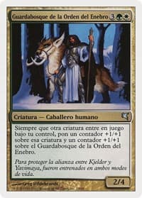 Juniper Order Ranger (Spanish) - "Guardabosque de la Orden del Enebro" - Magic Encyclopedia 2005 (Salvat/Hachette) - Magic: The Gathering card
