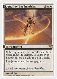 Leyline of the Meek (French) - "Ligne ley des humbles" - Magic Encyclopedia 2005 (Salvat/Hachette) - Magic: The Gathering card