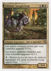 Tolsimir Wolfblood (French) - "Tolsimir Sangdeloup" - Magic Encyclopedia 2005 (Salvat/Hachette) - Magic: The Gathering card
