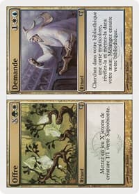 Supply // Demand (French) - "Offre // Demande" (J16) - Magic Encyclopedia 2005 (Salvat/Hachette) - Magic: The Gathering card