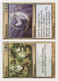 Supply // Demand (Italian) - "Offerta // Domanda" (J28) - Magic Encyclopedia 2005 (Salvat/Hachette) - Magic: The Gathering card