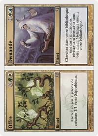 Supply // Demand (French) - "Offre // Demande" (J28) - Magic Encyclopedia 2005 (Salvat/Hachette) - Magic: The Gathering card