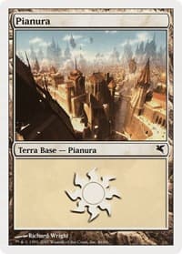 Plains (Italian) - "Pianura" (L46) - Magic Encyclopedia 2005 (Salvat/Hachette) - Magic: The Gathering card