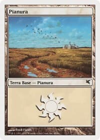 Plains (Italian) - "Pianura" (J48) - Magic Encyclopedia 2005 (Salvat/Hachette) - Magic: The Gathering card