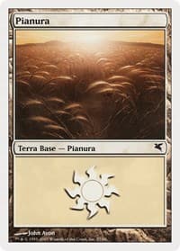 Plains (Italian) - "Pianura" (L57) - Magic Encyclopedia 2005 (Salvat/Hachette) - Magic: The Gathering card