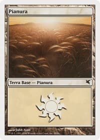 Plains (Italian) - "Pianura" (G58) - Magic Encyclopedia 2005 (Salvat/Hachette) - Magic: The Gathering card