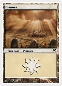 Plains (Italian) - "Pianura" (L58) - Magic Encyclopedia 2005 (Salvat/Hachette) - Magic: The Gathering card