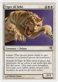 Seht's Tiger (Italian) - "Tigre di Seht" - Magic Encyclopedia 2005 (Salvat/Hachette) - Magic: The Gathering card