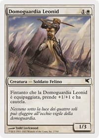 Leonin Den-Guard (Italian) - "Domoguardia Leonid" (L17) - Magic Encyclopedia 2005 (Salvat/Hachette) - Magic: The Gathering card