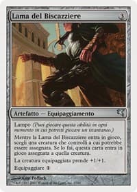 Grifter's Blade (Italian) - "Lama del Biscazziere" (L27) - Magic Encyclopedia 2005 (Salvat/Hachette) - Magic: The Gathering card