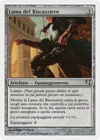 Grifter's Blade (Italian) - "Lama del Biscazziere" (L50) - Magic Encyclopedia 2005 (Salvat/Hachette) - Magic: The Gathering card