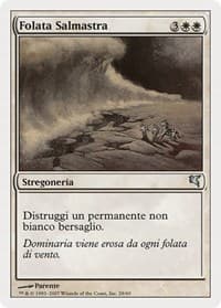 Saltblast (Italian) - "Folata Salmastra" (L28) - Magic Encyclopedia 2005 (Salvat/Hachette) - Magic: The Gathering card