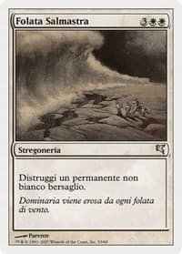 Saltblast (Italian) - "Folata Salmastra" (L53) - Magic Encyclopedia 2005 (Salvat/Hachette) - Magic: The Gathering card